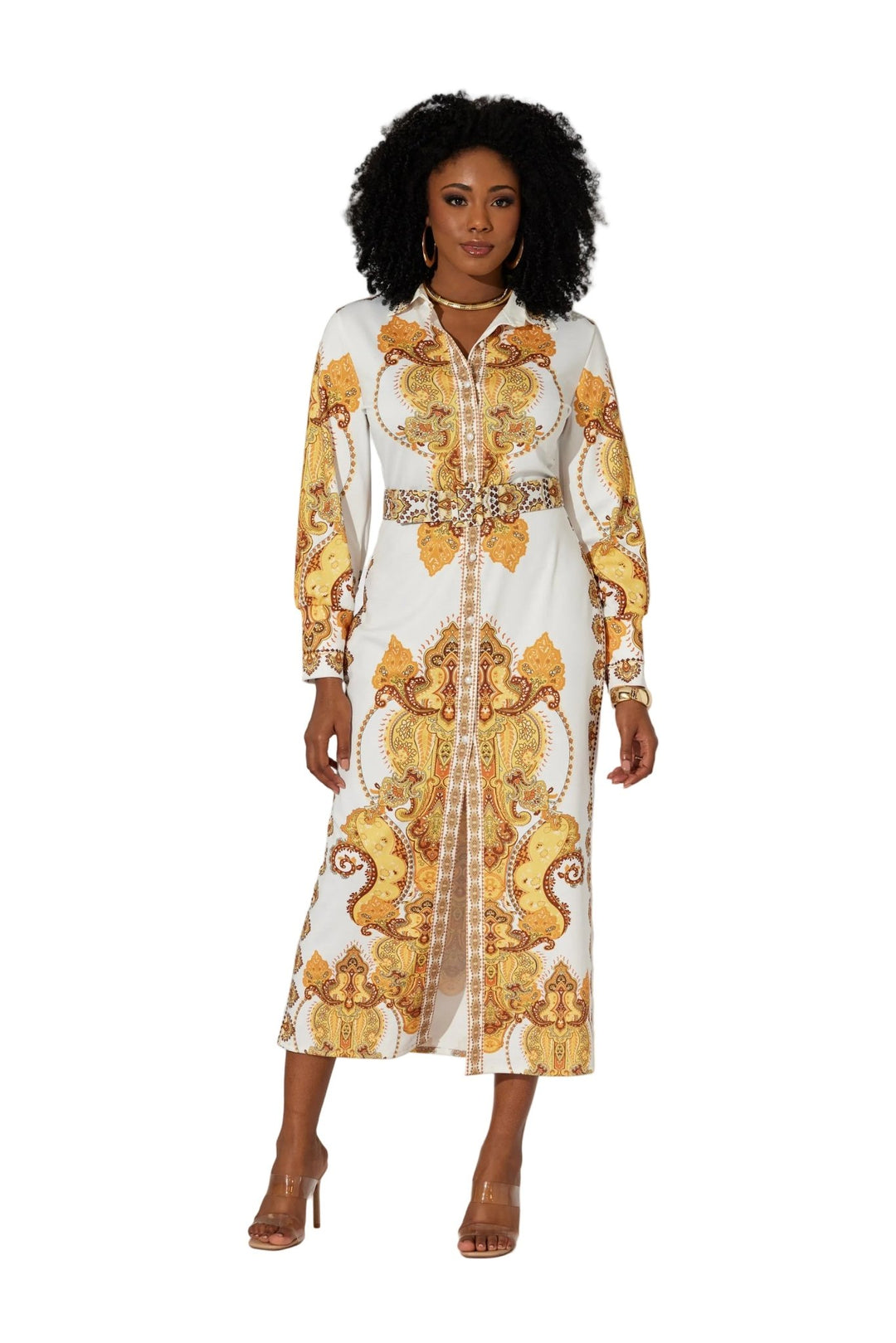 Crown Jewels Maxi Dress by Studio EY - Especially Yours White Gold S0098 / L Crown Jewels Maxi Dress by Studio EY - Especially Yours White Gold S0098 / L