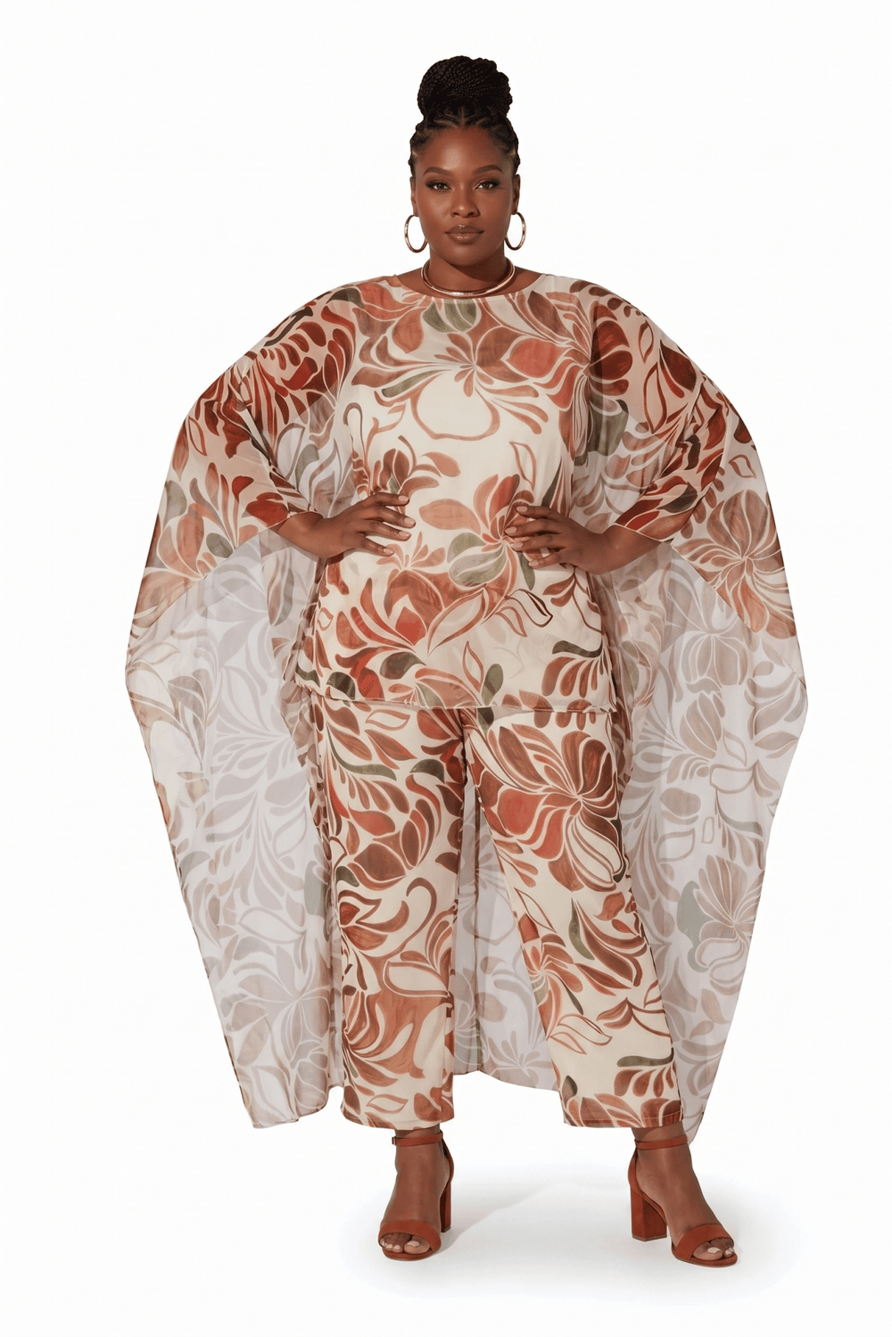 Neutral Florals Pantset by Studio EY - Especially Yours