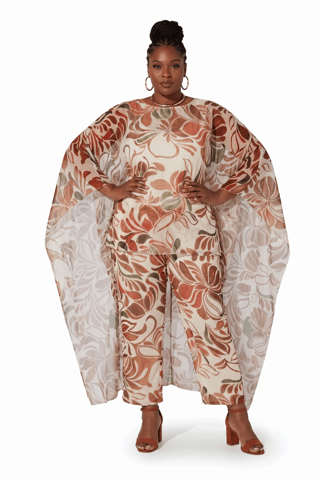 Neutral Florals Pantset by Studio EY - Especially Yours