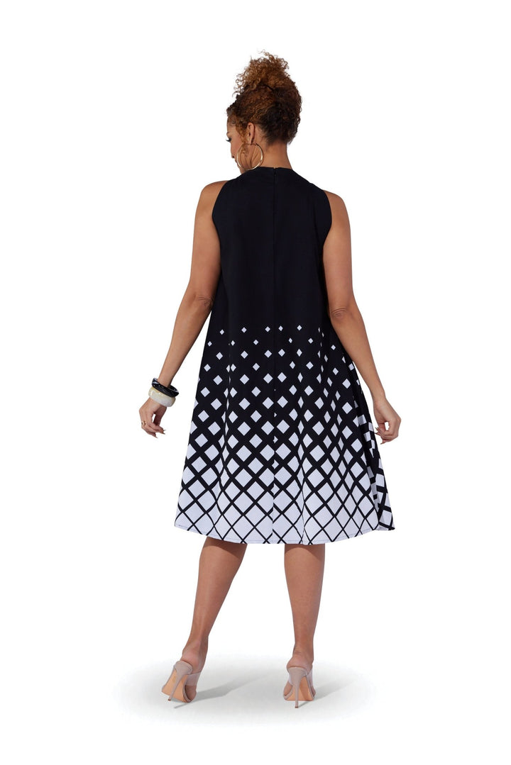 Lattice Print Swing Midi Dress by Studio EY