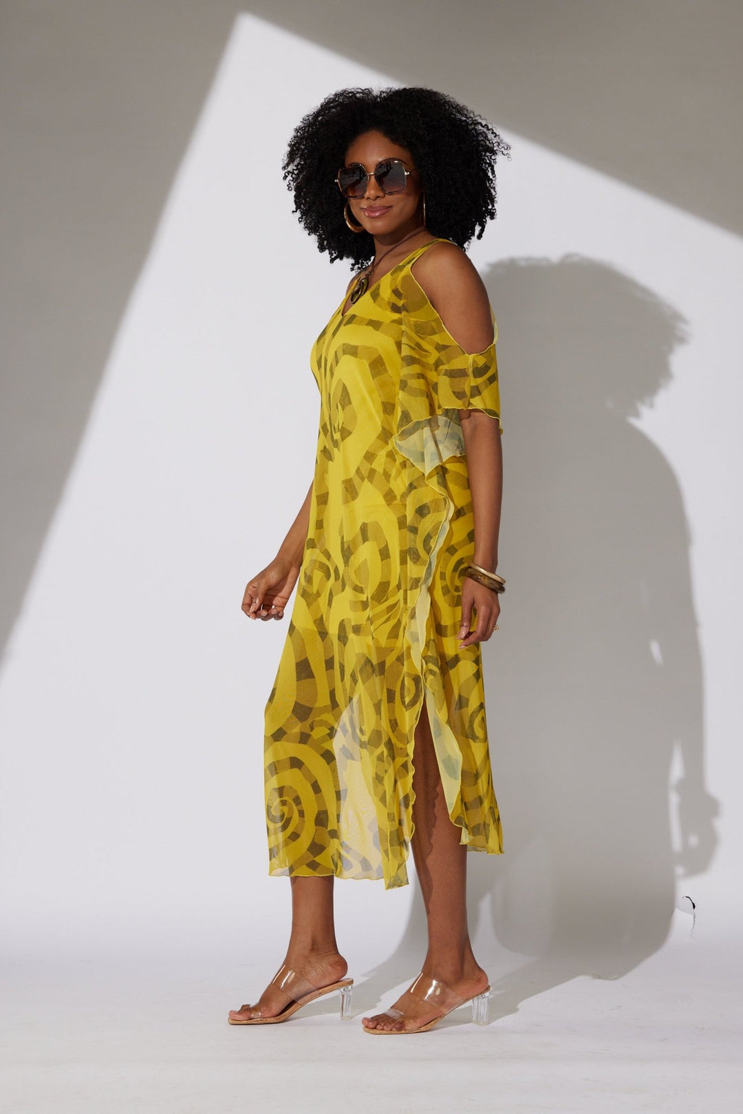 Tribal Cold Shoulder Midi Dress by Studio EY - Especially Yours