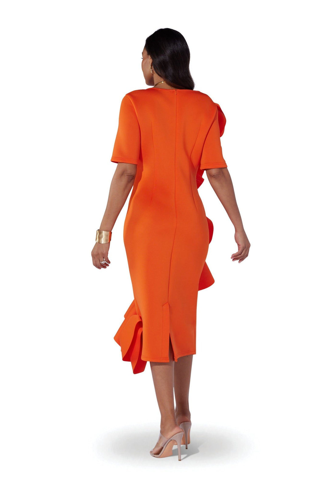 Cascading Ruffles Midi Dress by EY Boutique - Especially Yours
