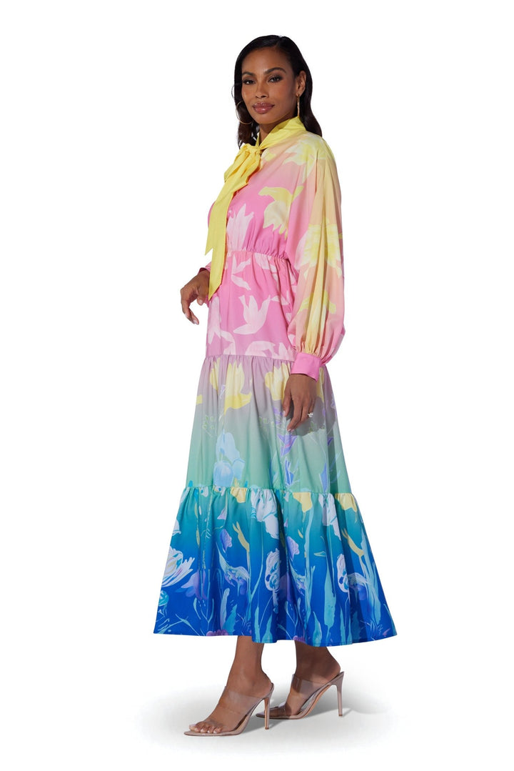 Neck - Tie Tiered Maxi Dress by Studio EY - Especially Yours