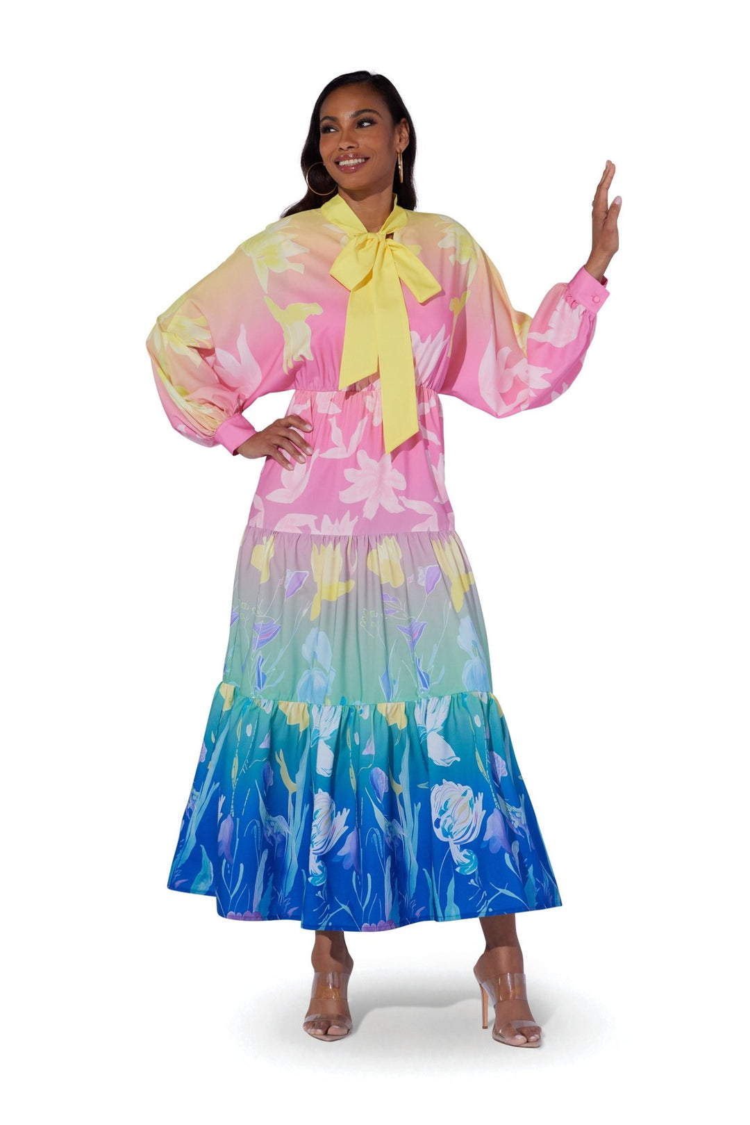 Neck - Tie Tiered Maxi Dress by Studio EY - Especially Yours