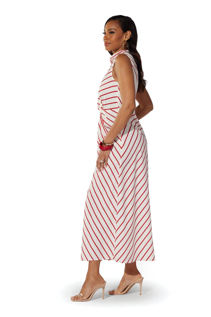 Stripe Twist Maxi Shirtdress by Studio EY - Especially Yours