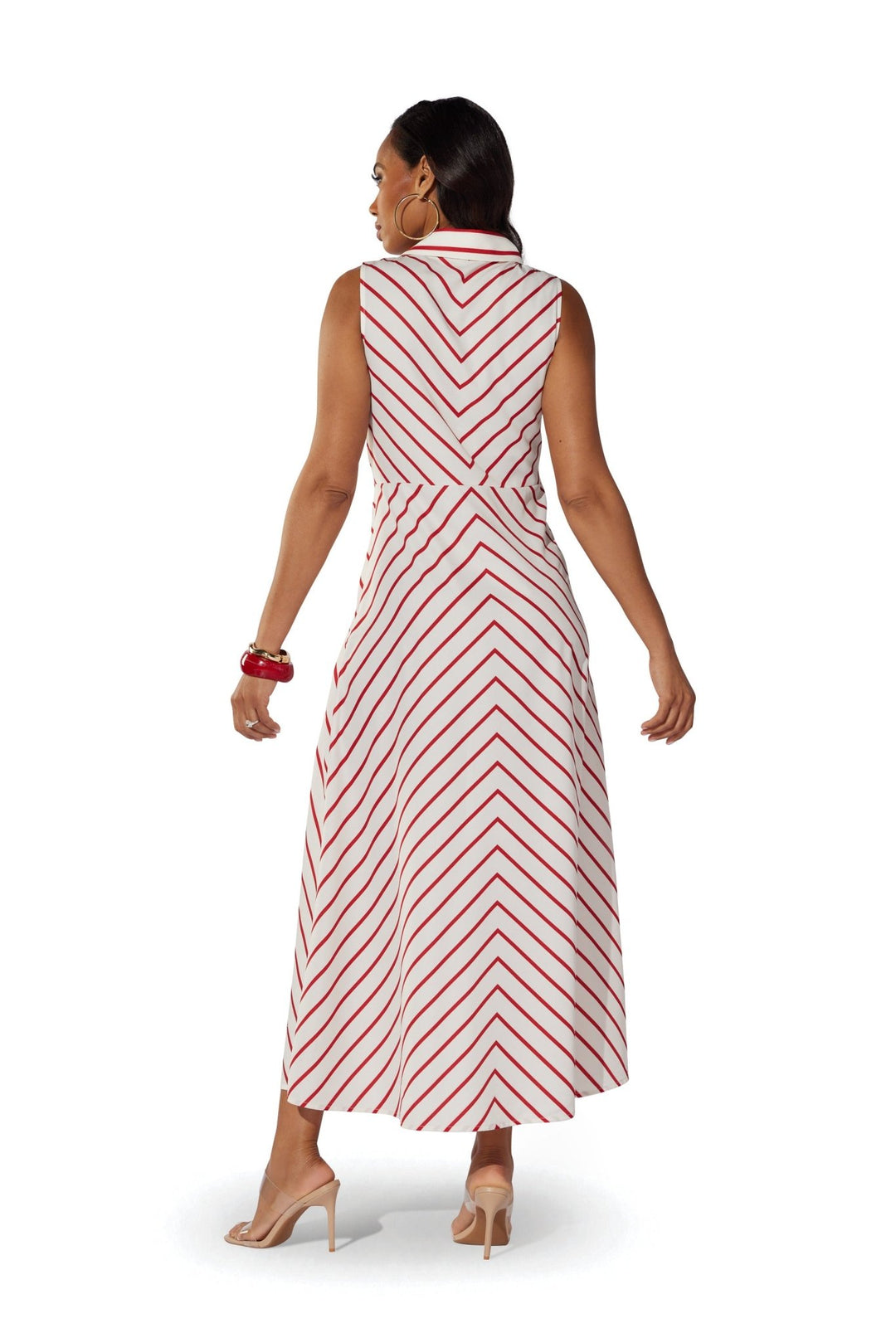 Stripe Twist Maxi Shirtdress by Studio EY - Especially Yours