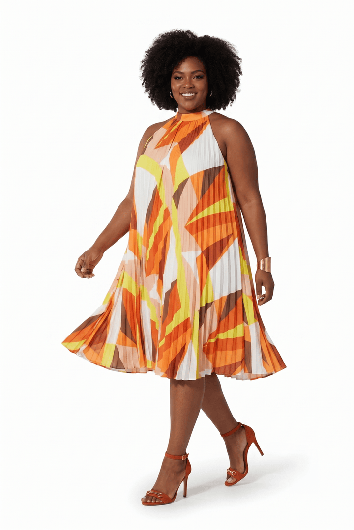 Geo Trapeze Midi Dress by Studio EY - Especially Yours