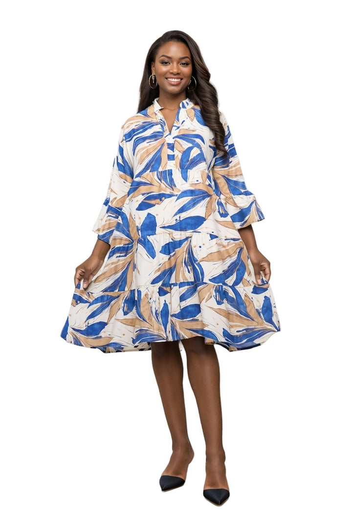 Floral Tiered Midi Shirtdress by Studio EY - Especially Yours
