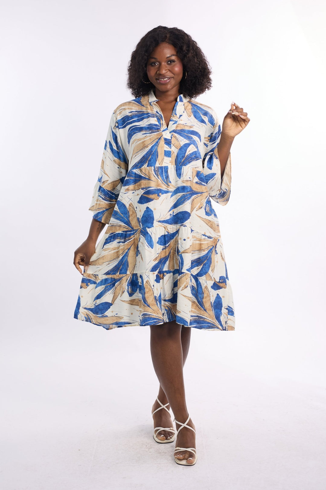 Floral Tiered Midi Shirtdress by Studio EY - Especially Yours