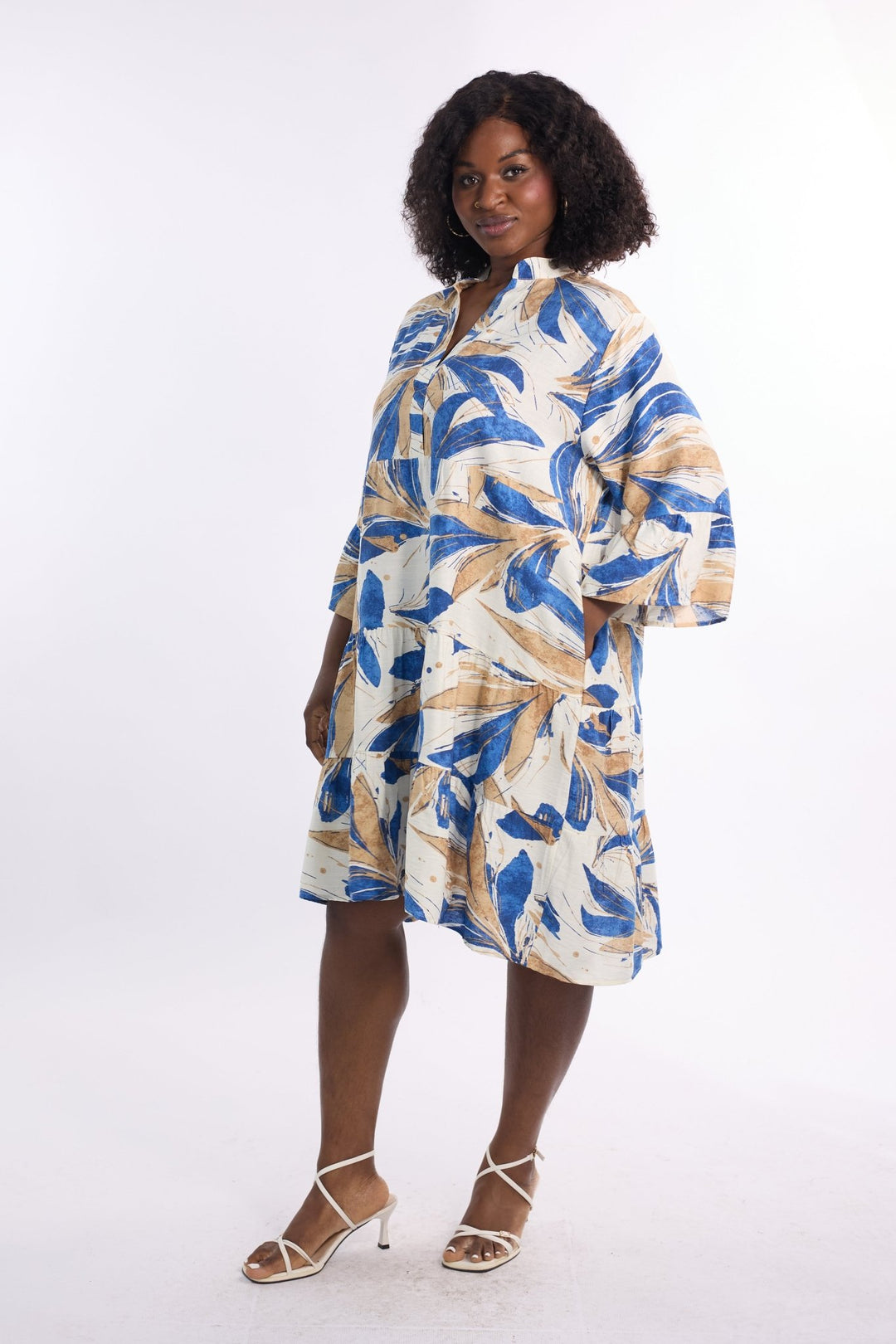 Floral Tiered Midi Shirtdress by Studio EY - Especially Yours