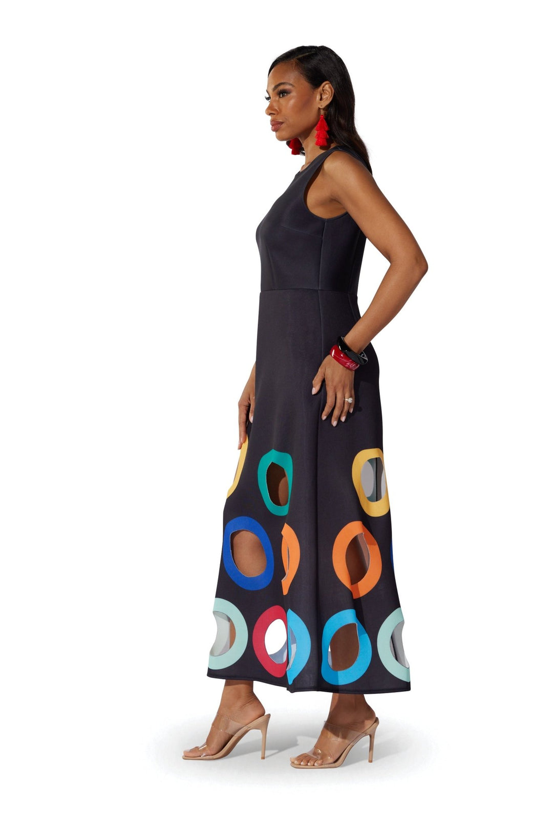 Circle Cutouts Maxi Dress by Studio EY