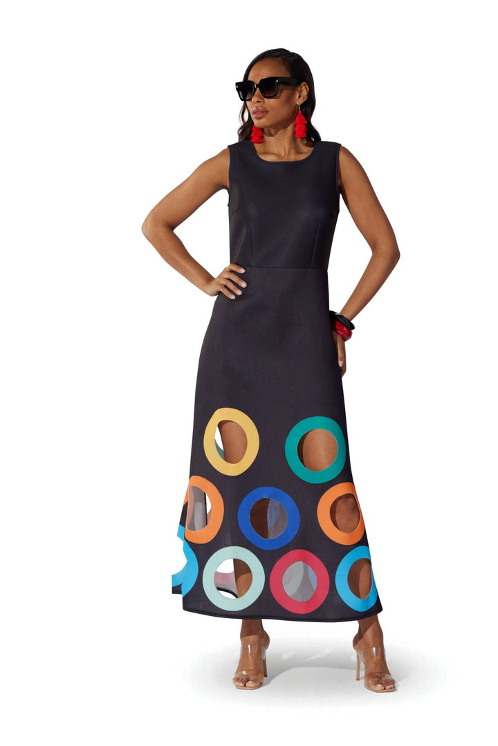 Circle Cutouts Maxi Dress by Studio EY
