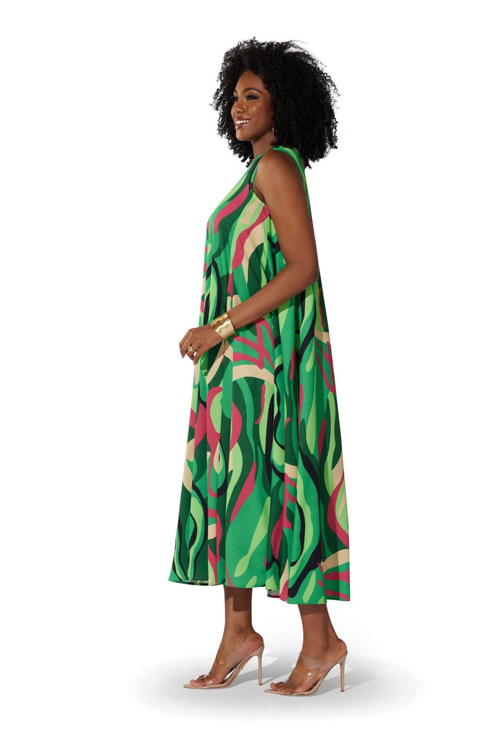 Abstract Swing Maxi Dress by Studio EY