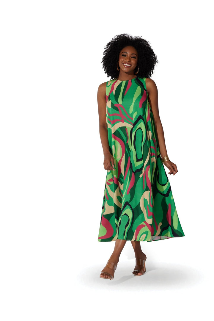 Abstract Swing Maxi Dress by Studio EY