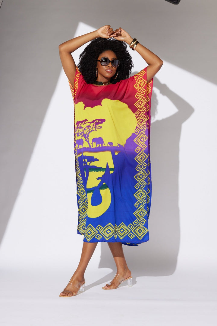 Elephant Safari Caftan by Studio EY - Especially Yours