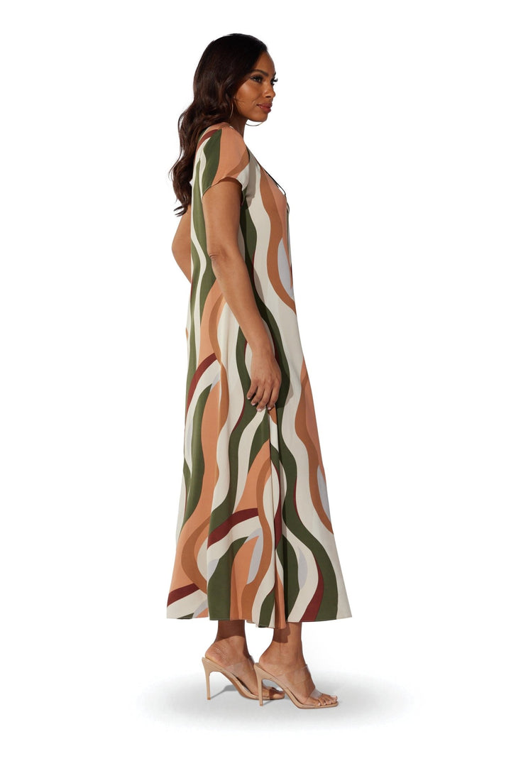 Bold Abstract Maxi Dress by Studio EY