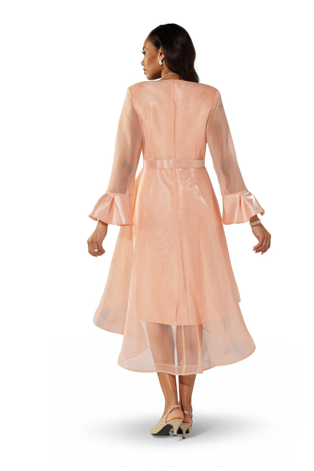 Jeweled Flowy Mesh Jacket Dress by EY Boutique