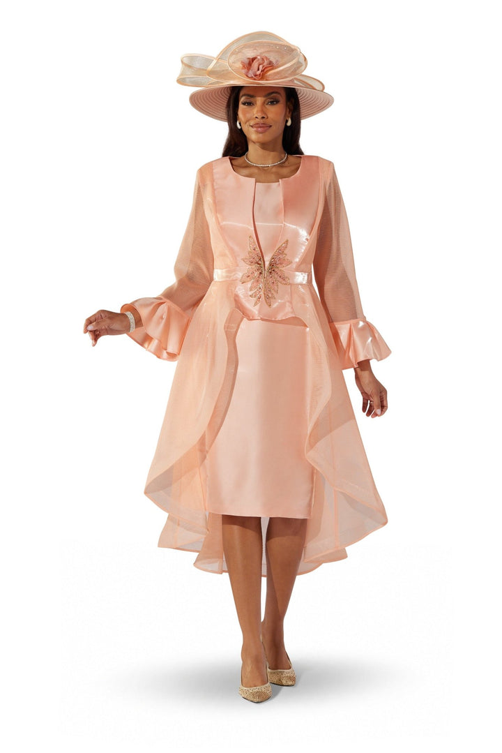 Jeweled Flowy Mesh Jacket Dress by EY Boutique