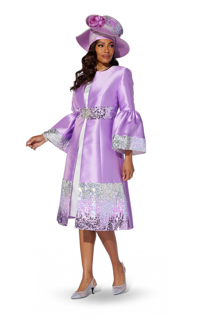 Sequin Trim Jacket Dress by EY Boutique