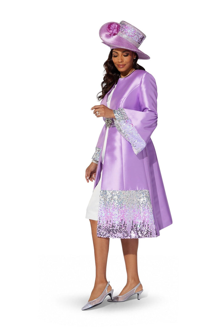 Sequin Trim Jacket Dress by EY Boutique