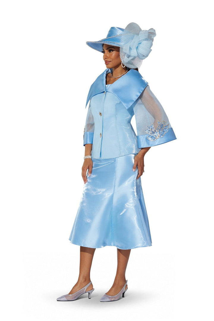 Jeweled Mesh Flounce Jacket Dress by EY Boutique