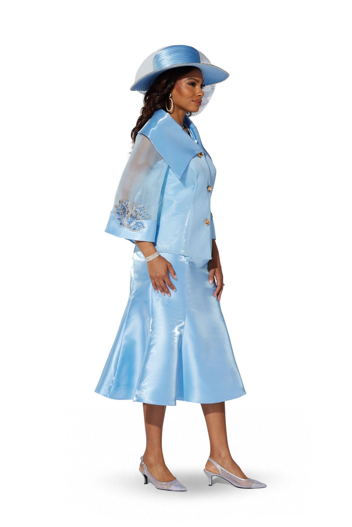 Jeweled Mesh Flounce Jacket Dress by EY Boutique