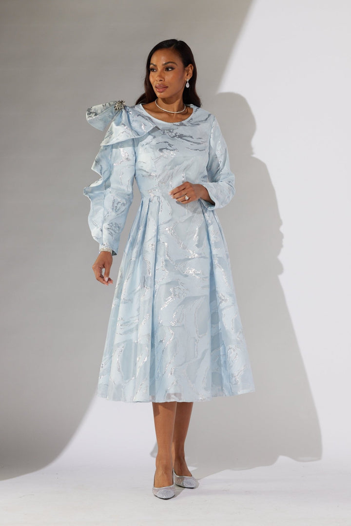 Metallic Brocade Midi Dress by EY Boutique - Especially Yours