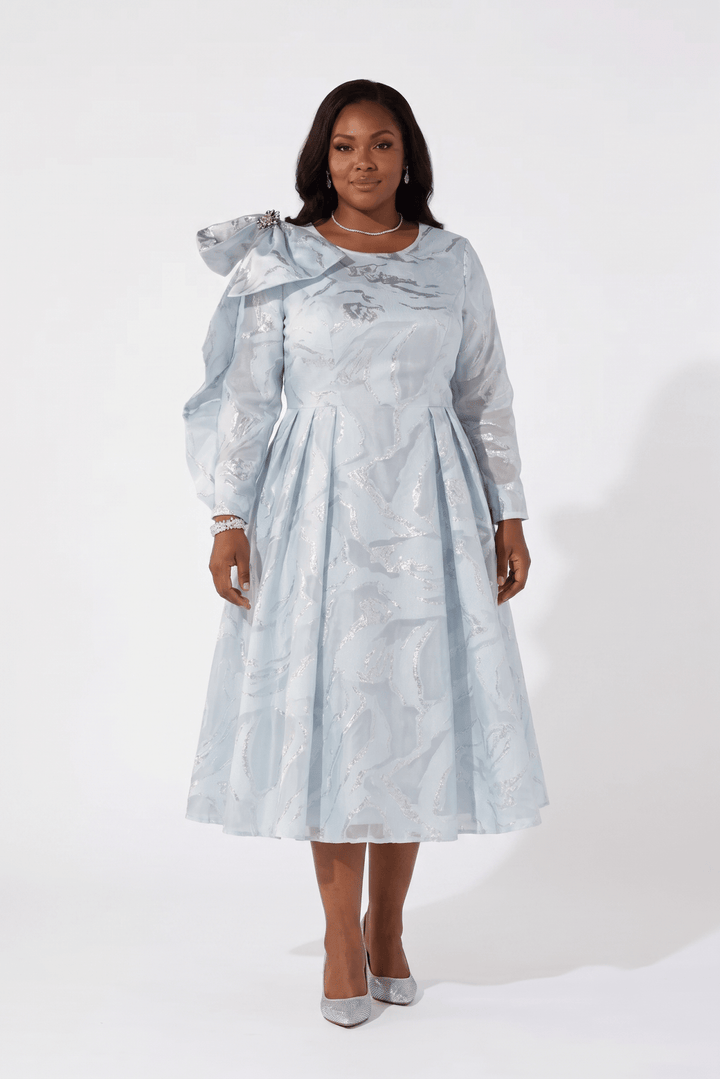 Metallic Brocade Midi Dress by EY Boutique - Especially Yours