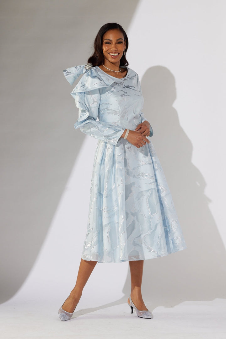 Metallic Brocade Midi Dress by EY Boutique - Especially Yours