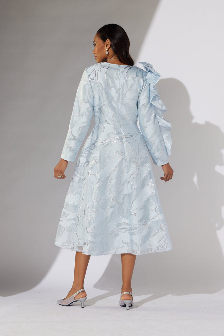 Metallic Brocade Midi Dress by EY Boutique - Especially Yours
