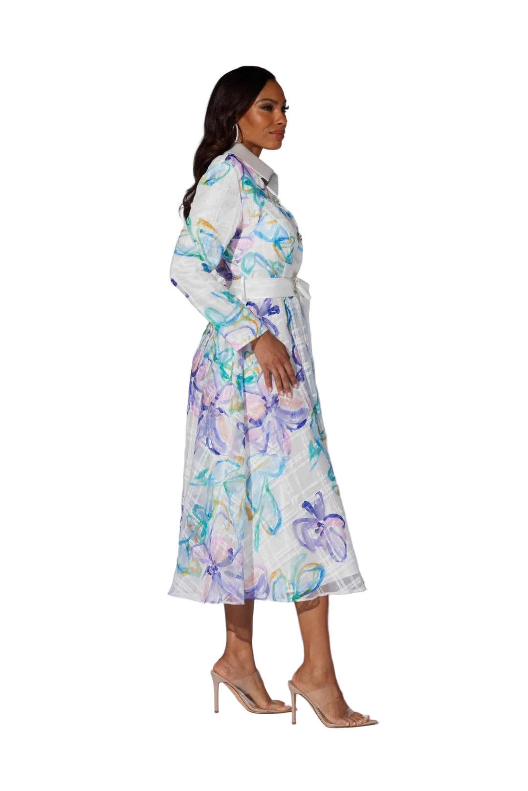 pastel floral midi dress Buy Pastel Pink Floral Print Flutter Sleeve Wrap Midi Dress from Next USA