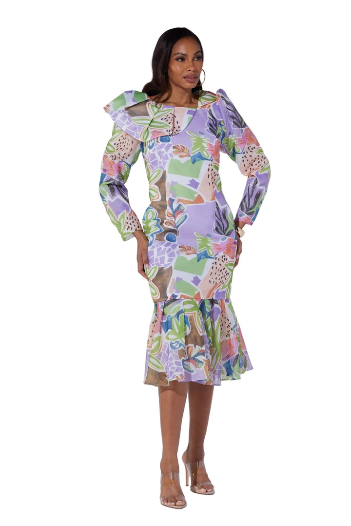 Tropical Flounce Midi Dress by EY Boutique - Especially Yours