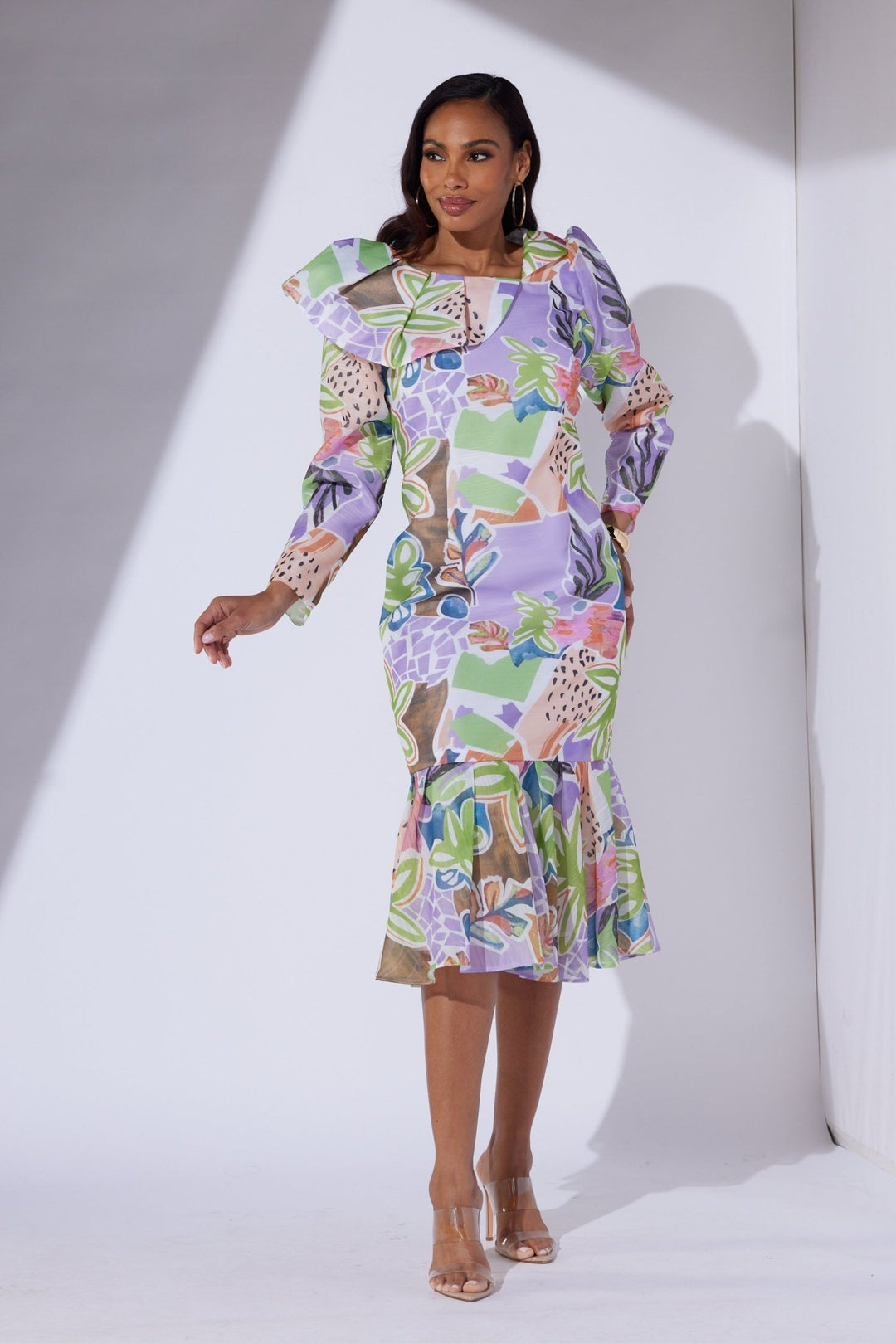 Tropical Flounce Midi Dress by EY Boutique - Especially Yours