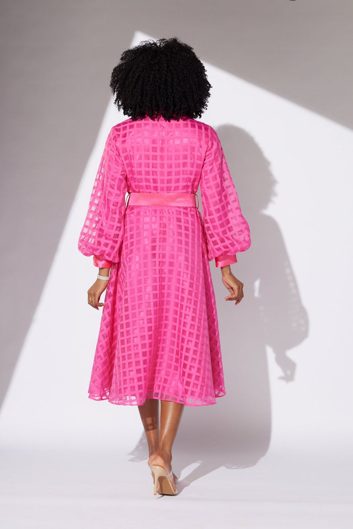 Sheer Lattice Midi Shirtdress by EY Boutique - Especially Yours