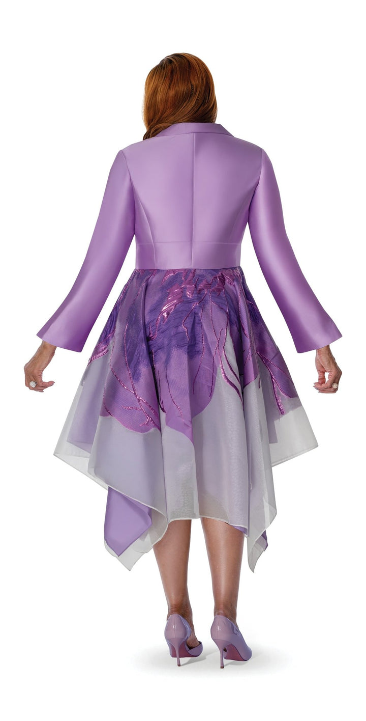 Foil Print Hankerchief Midi Dress by Studio EY