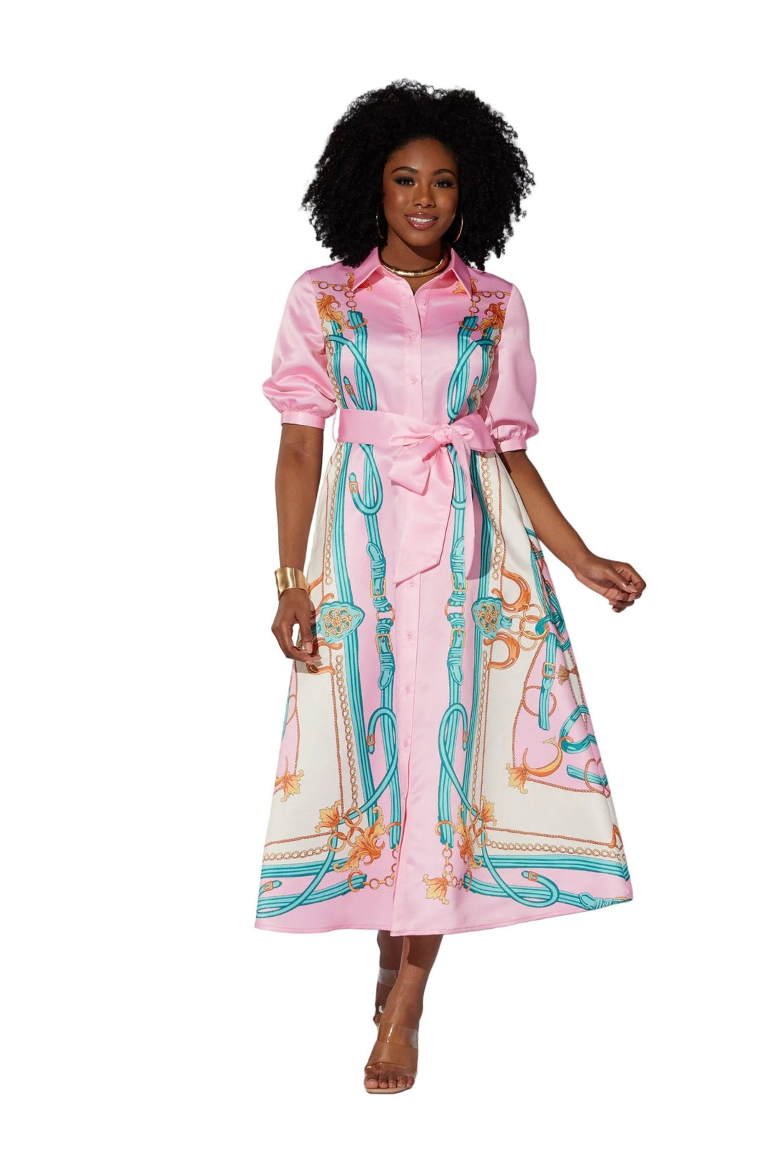 Scarf - Print Maxi Shirtdress by EY Boutique - Especially Yours