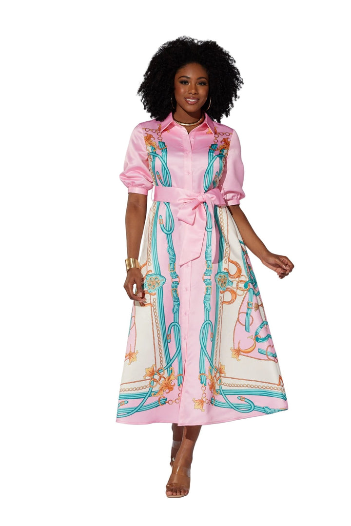 Scarf - Print Maxi Shirtdress by EY Boutique - Especially Yours