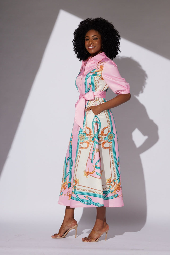 Scarf - Print Maxi Shirtdress by EY Boutique - Especially Yours