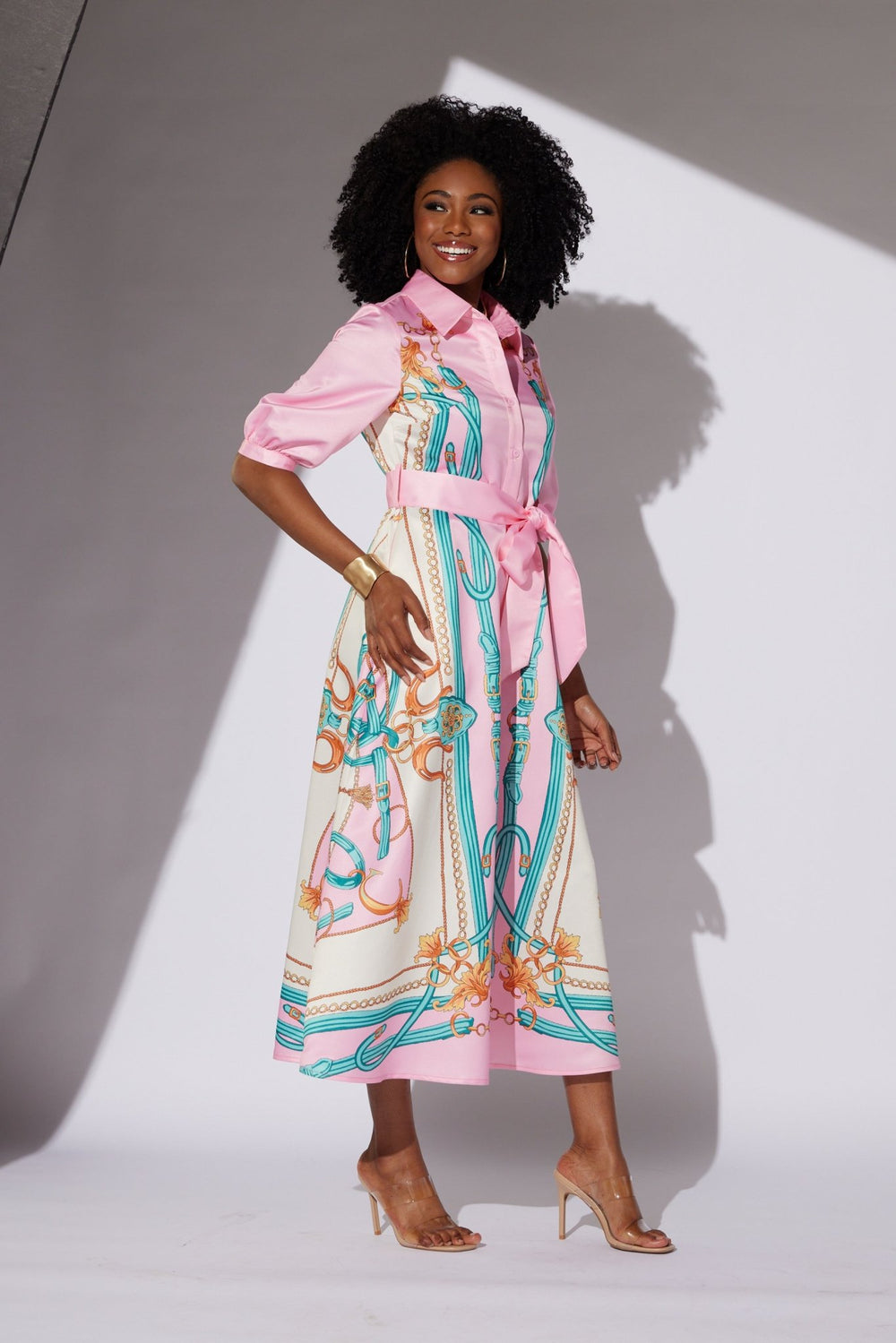 Scarf - Print Maxi Shirtdress by EY Boutique - Especially Yours