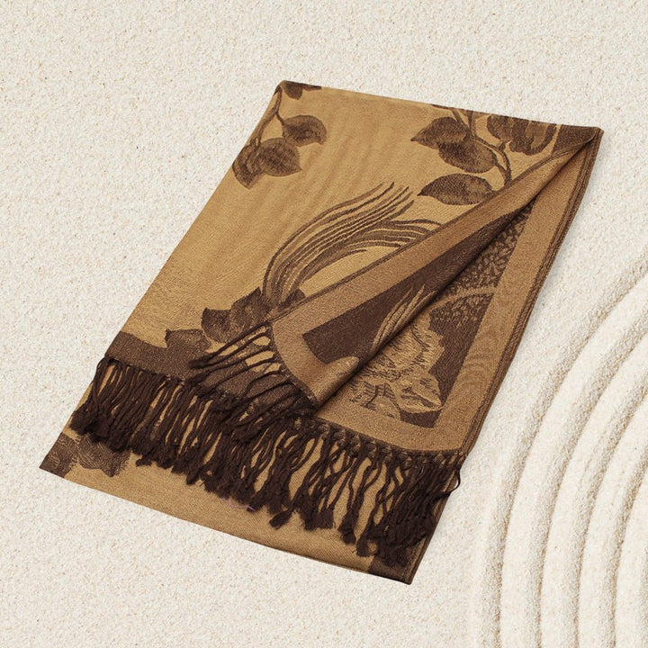 Rose Floral Pashmina Reversible Scarf Shawl - Especially Yours