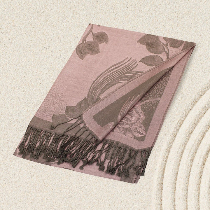 Rose Floral Pashmina Reversible Scarf Shawl - Especially Yours