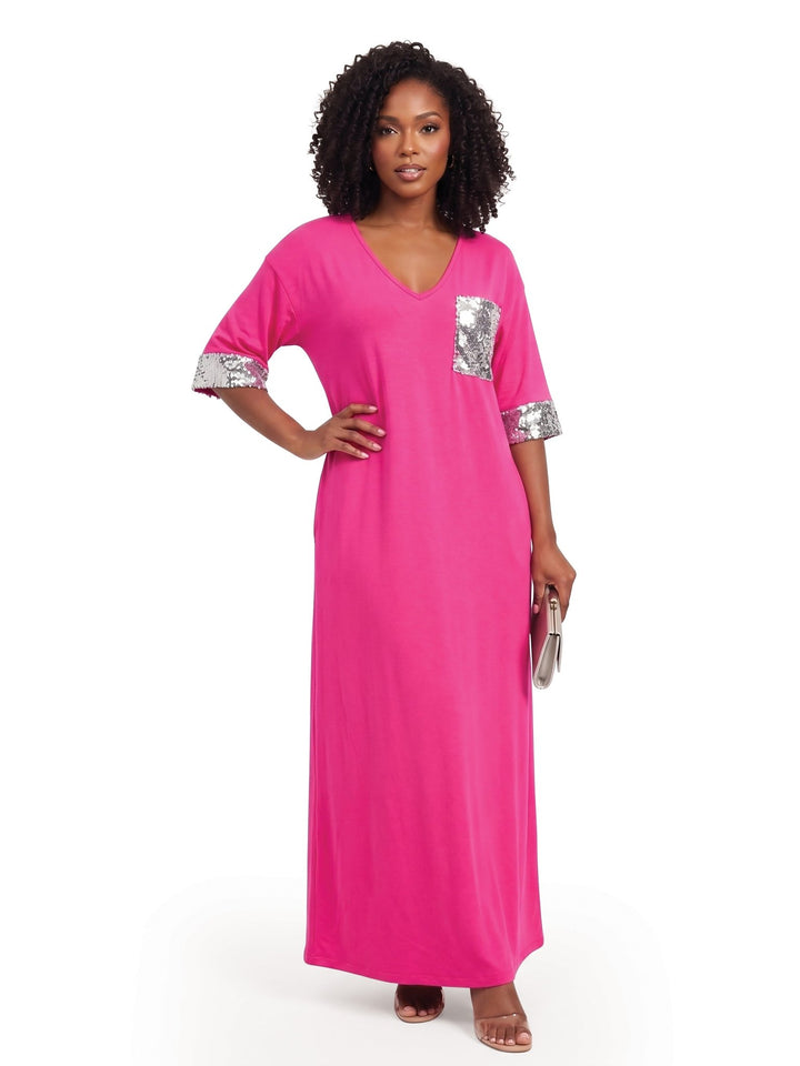 Sequin Pocket Maxi Dress by Studio EY - Especially Yours
