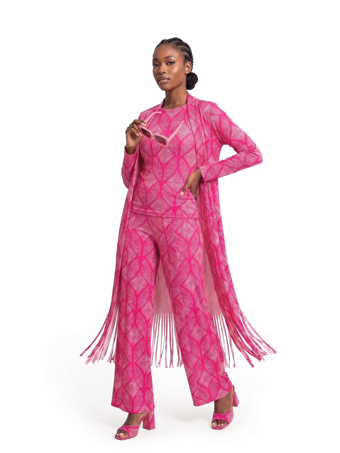 3-Pc. Fringe Pantset – Studio EY