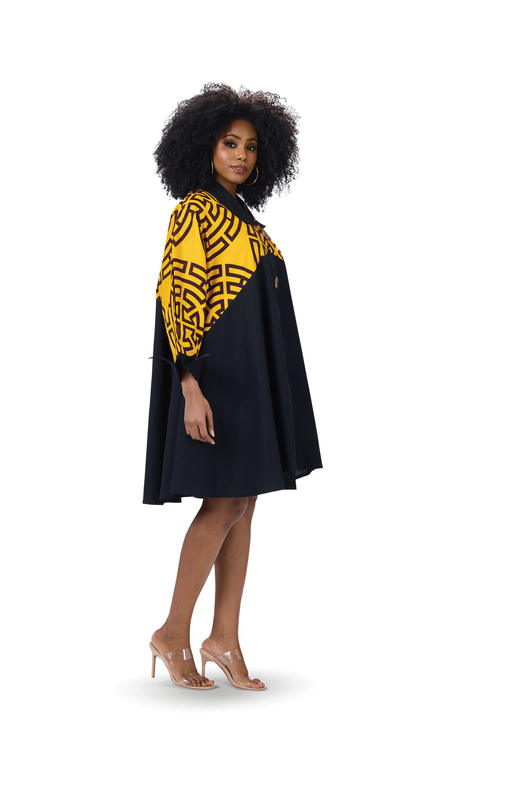 Labrynth Button-Front Midi Dress – Studio EY
