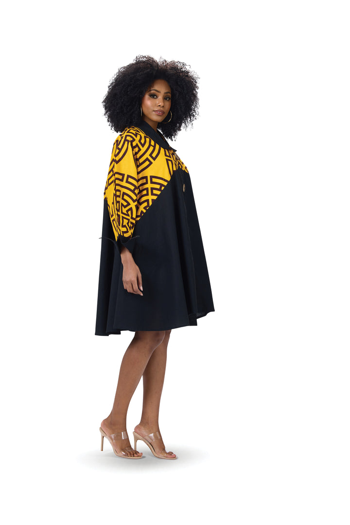 Labrynth Button-Front Midi Dress – Studio EY
