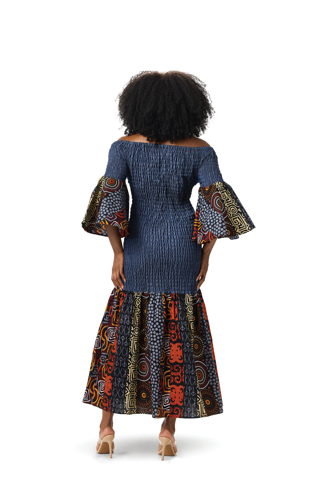 Denim Smocked Maxi Dress – Studio EY