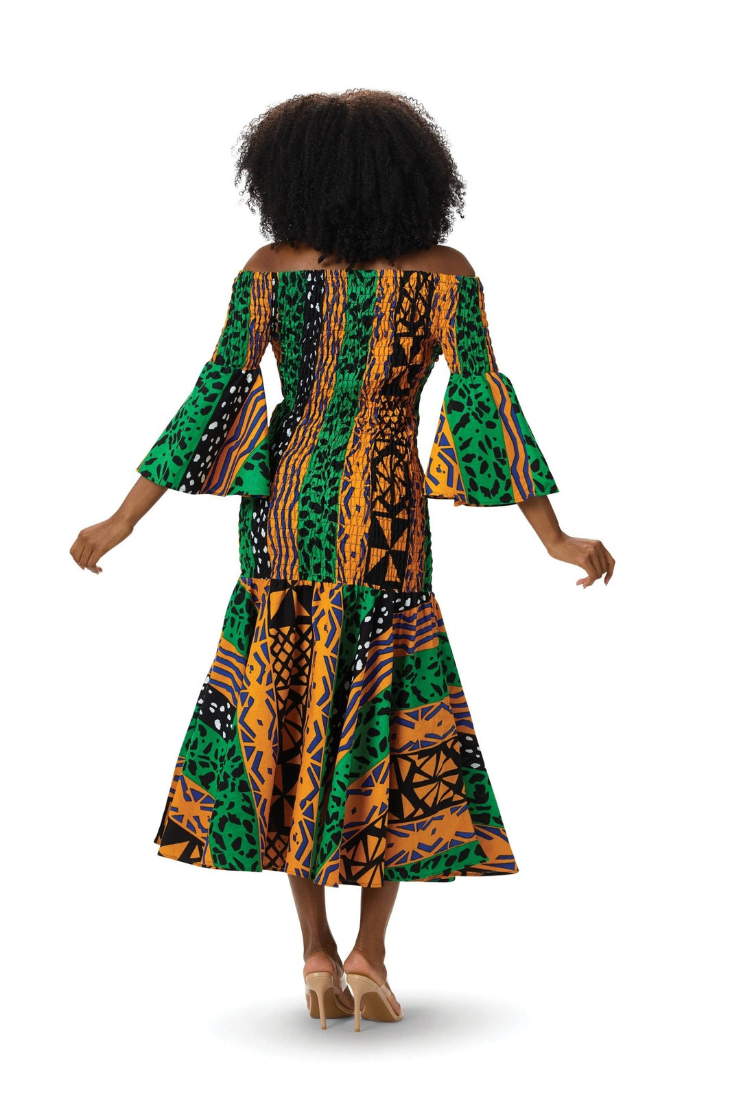 Tribal Stripes Smocked Maxi Dress – Studio EY - Especially Yours