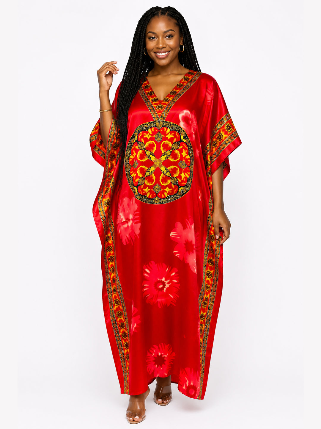 Silky Long Caftan