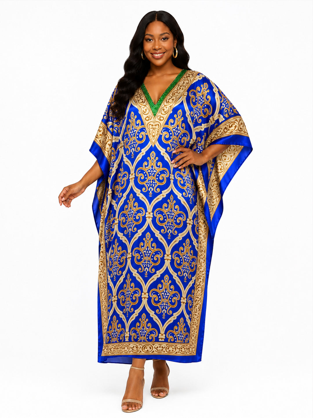 Silky Long Caftan