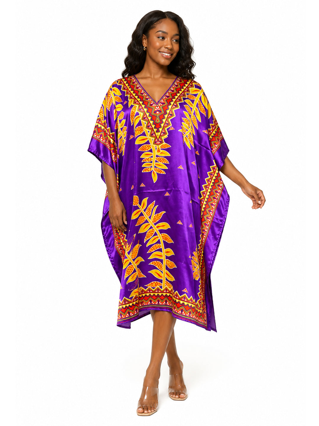 Silky Short Caftan